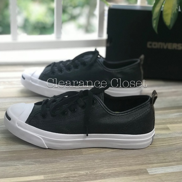 NWT Converse JP Jack OX Black Pearls Shines W AUTH - Picture 3 of 8